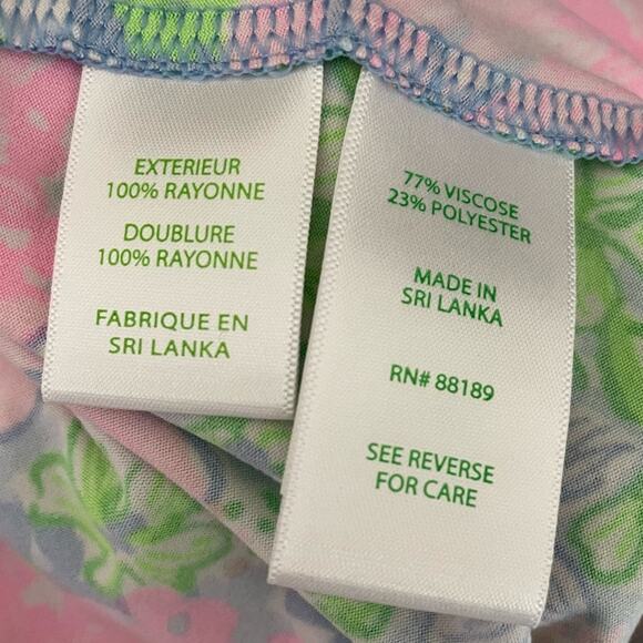Lilly Pulitzer Pajama Henley Top Multi Lil Soirée All Day Women’s Sz S - Picture 6 of 7
